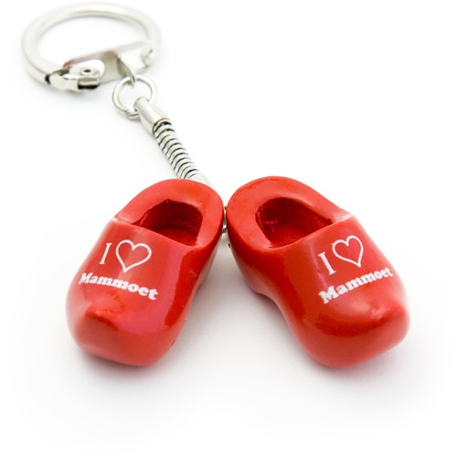 Keychain wooden shoes